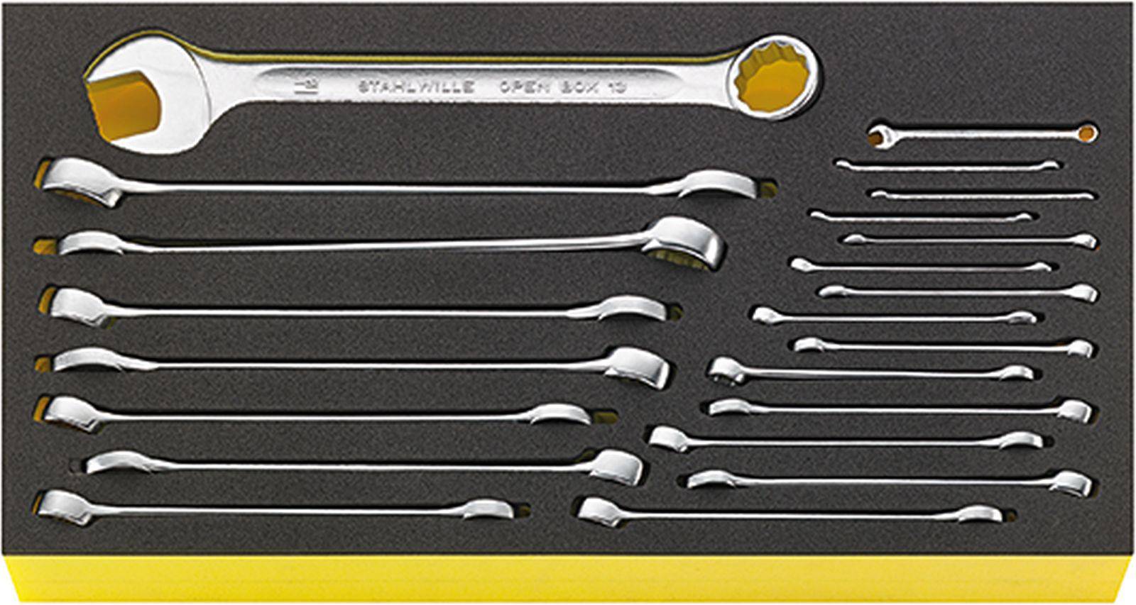 Stahlwille 96830125 TCS WT 13A/22 Ring-Maulschlüssel-Satz Schlüsselweite (Metrisch) 8 - 19mm