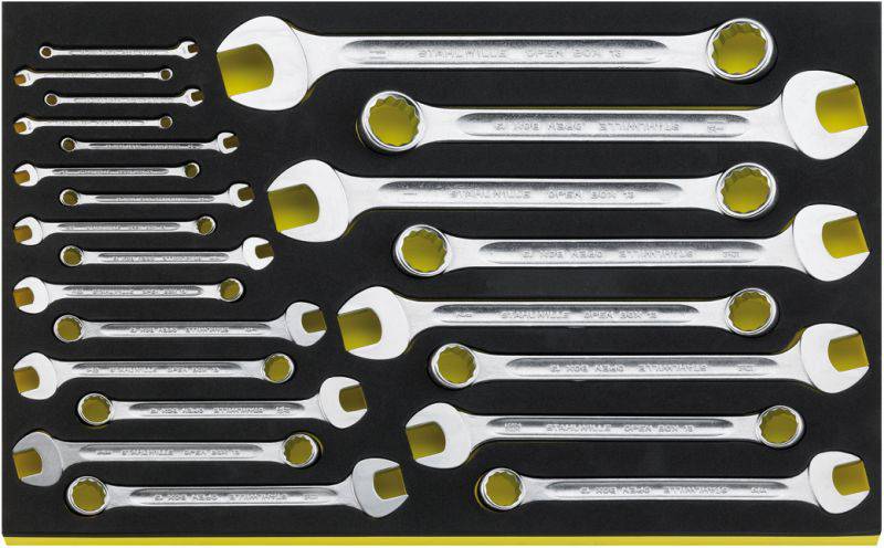 Stahlwille 96830885 TCS 13A/23 3/16-1 1/8 Ring-Maulschlüssel-Satz Schlüsselweite (Metrisch) 8 - 19mm