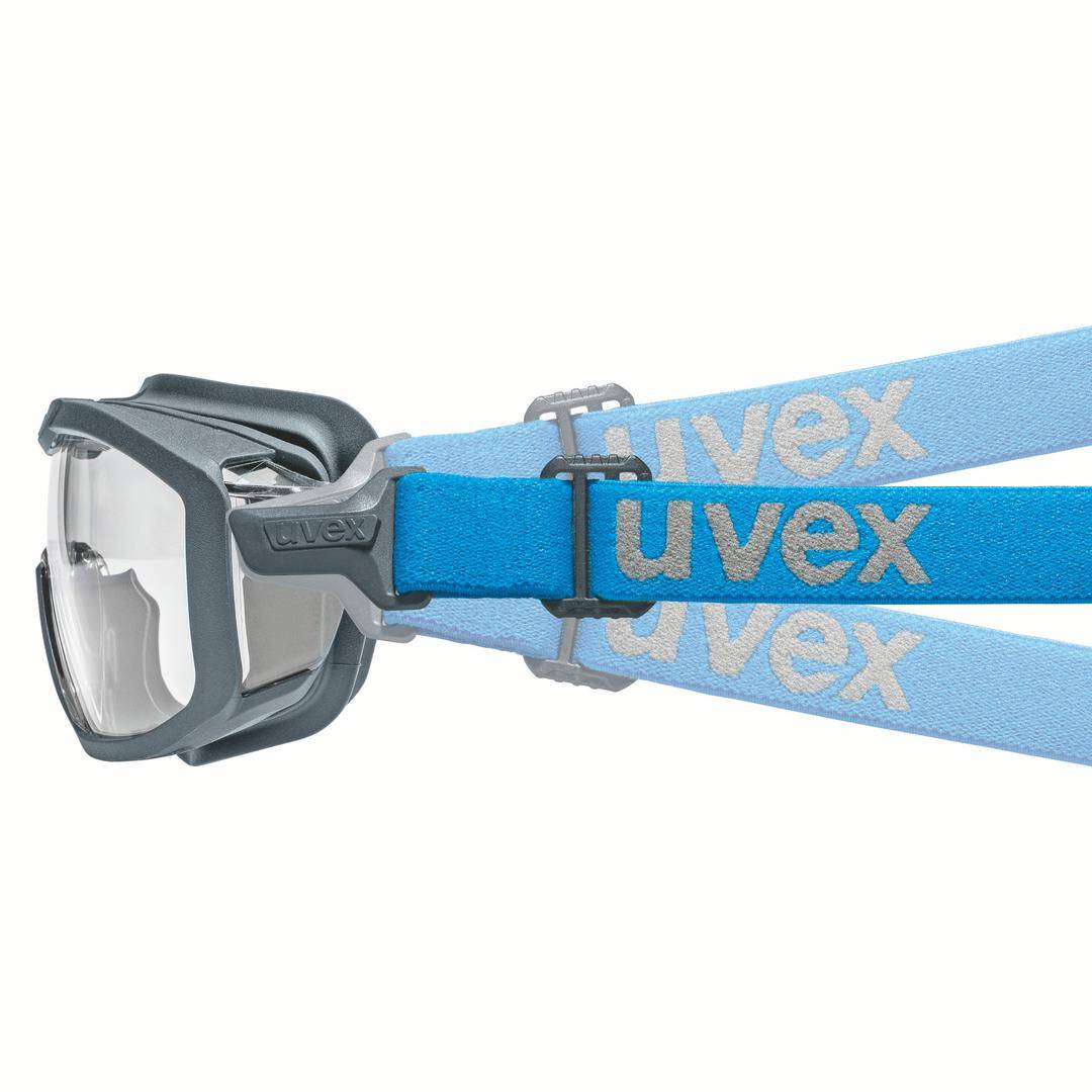 Uvex i-guard+ 9143267 Vollsichtbrille Grau, Blau