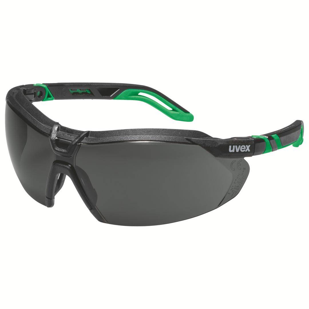 uvex i-5 9183045 Schutzbrille Schwarz, Grün