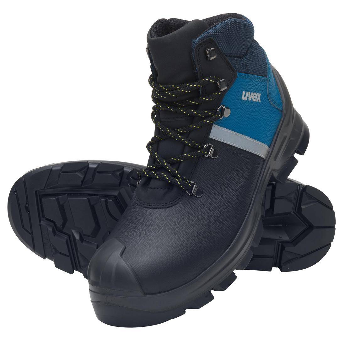 Uvex 2 construction 6513249 Sicherheitsstiefel S3 Schuhgröße (EU): 49 Schwarz, Blau 1 Paar