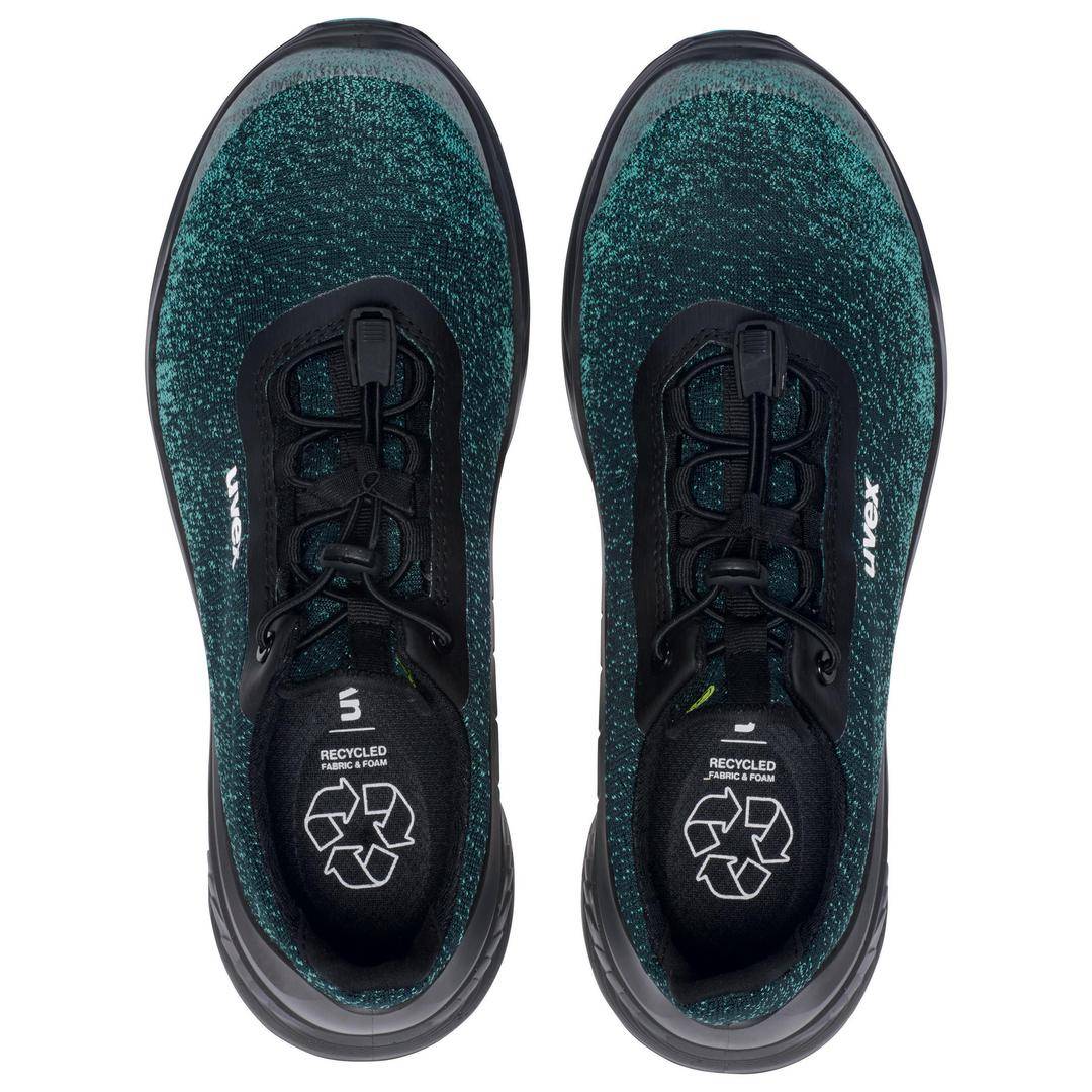 Uvex 1 G2 planet 6824237 Sicherheitshalbschuh S1P Schuhgröße (EU): 37 Schwarz, Grün, Blau 1 Paar