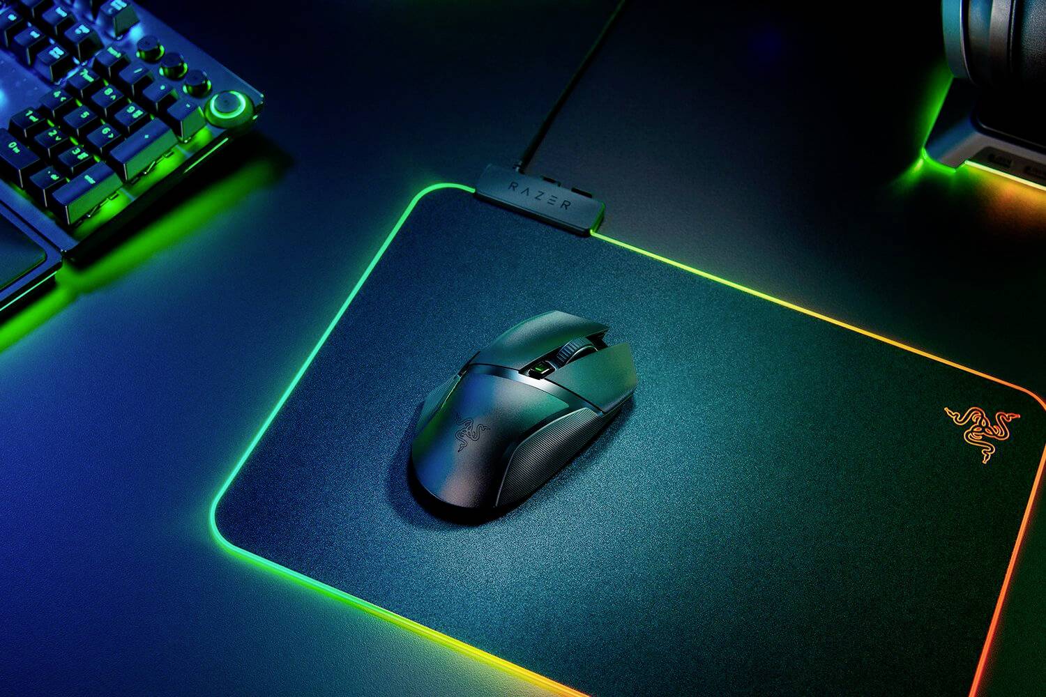 RAZER Basilisk X Hyper Speed Ergonomische Gaming-Maus Bluetooth® Optisch Schwarz 6 Tasten 16000 dpi Ergonomisch
