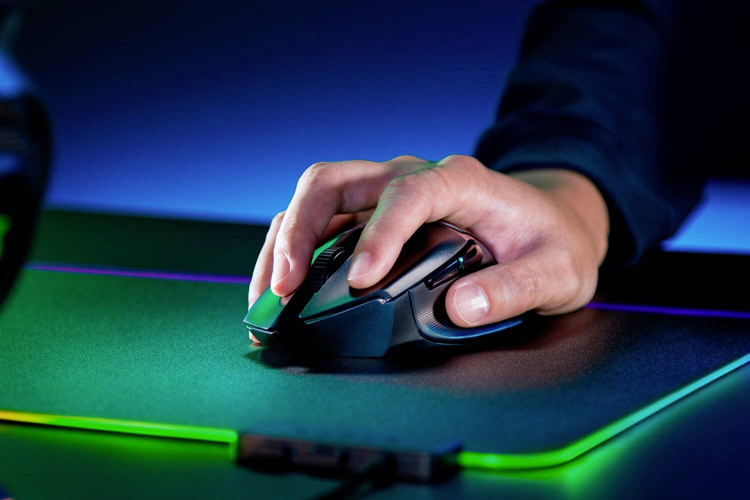 RAZER Basilisk X Hyper Speed Ergonomische Gaming-Maus Bluetooth® Optisch Schwarz 6 Tasten 16000 dpi Ergonomisch