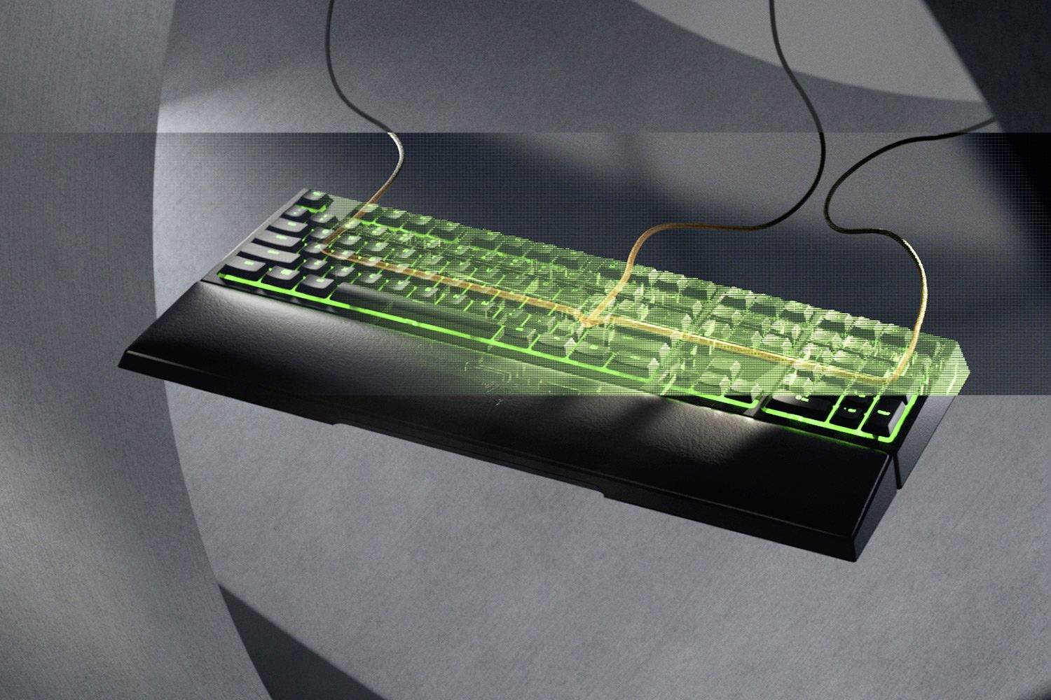 RAZER Ornata V2 Kabelgebunden Mechanische Gaming-Tastatur Deutsch, QWERTZ Schwarz Beleuchtet, Handballenauflage