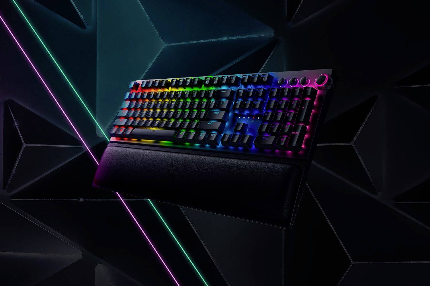 RAZER BlackWidow V3 Pro Bluetooth®, USB, Kabellos Gaming-Tastatur Deutsch, QWERTZ Schwarz USB-Anschluss, Beleuchtet, Handballenauflage