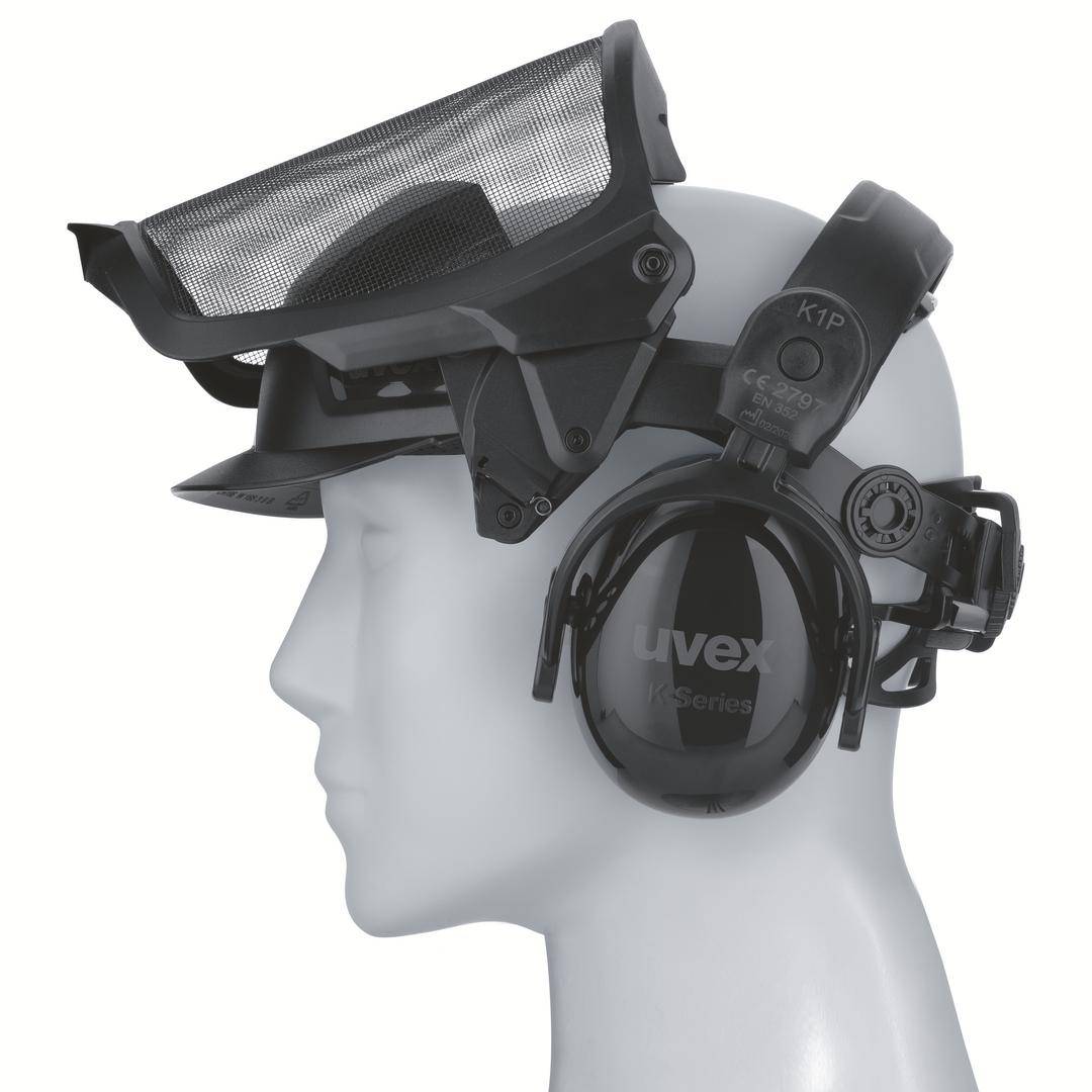 Uvex pheos faceguard 9790215 Netzvisier Schwarz