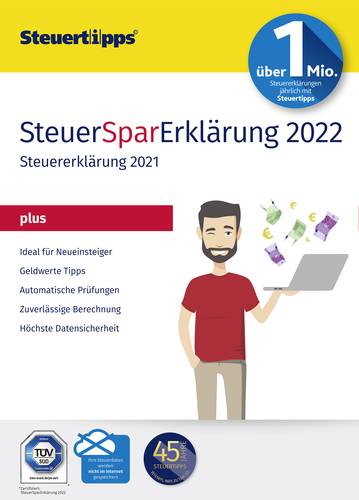 Akademische Arbeitsgemeinschaft Steuer Spar Erklärung Plus 2022 Jahreslizenz, 1 Lizenz Windows Steu  - Onlineshop Voelkner