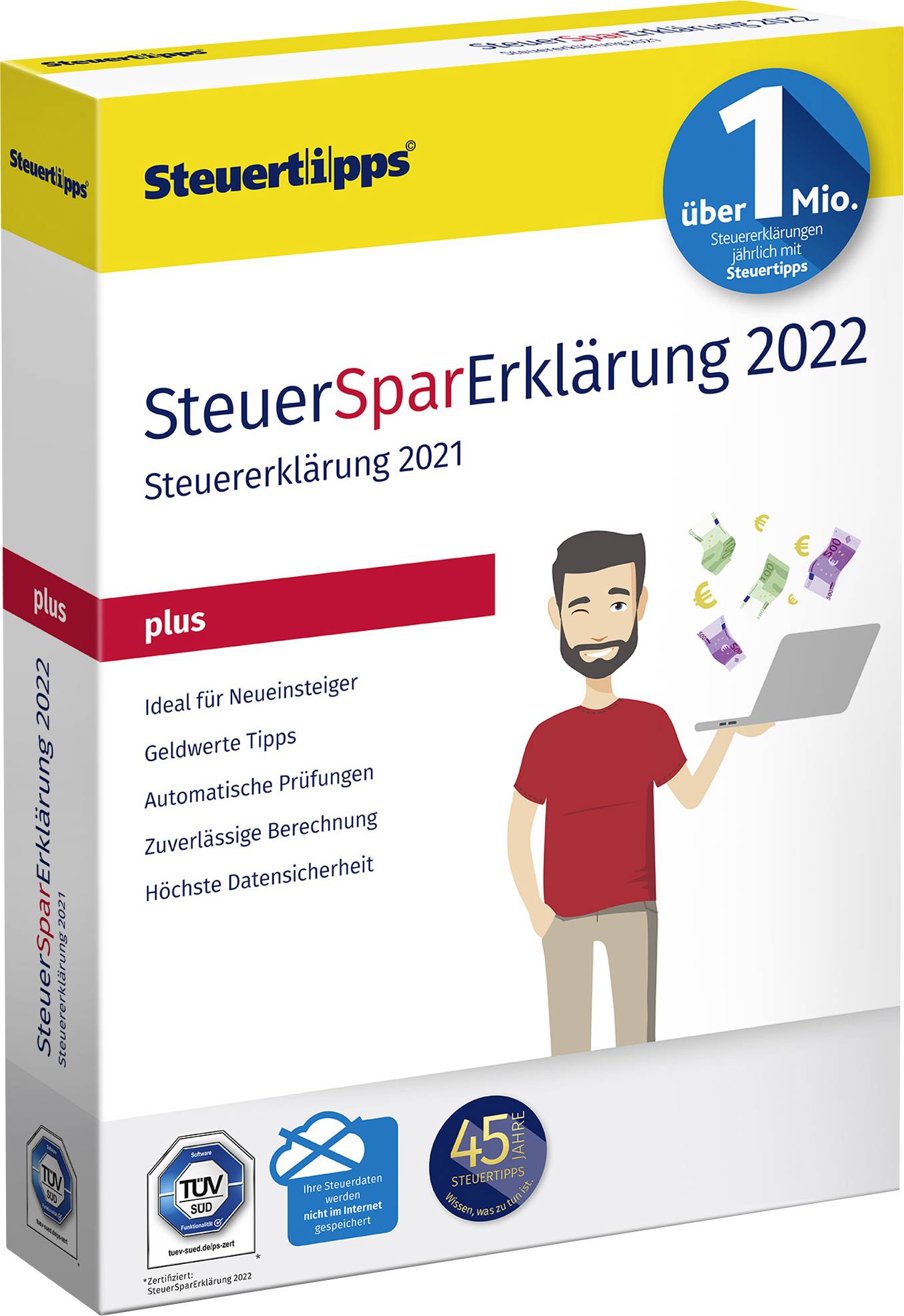 Akademische Arbeitsgemeinschaft Steuer-Spar-Erklärung Plus 2022 Jahreslizenz, 1 Lizenz Windows Steuer-Software