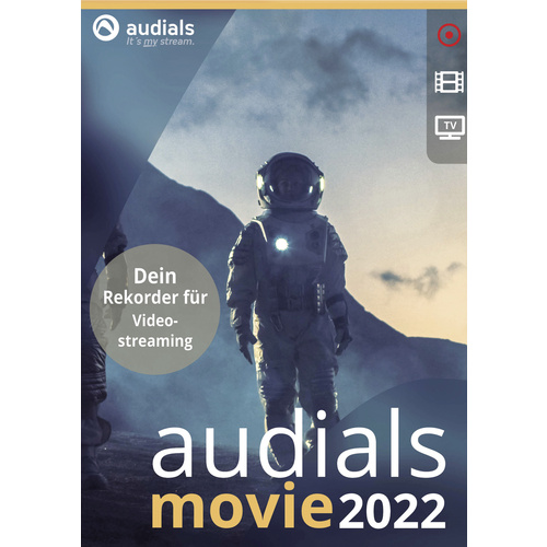 Audials Movie 2022 (Code in a Box) Jahreslizenz, 1 Lizenz Windows Videobearbeitung