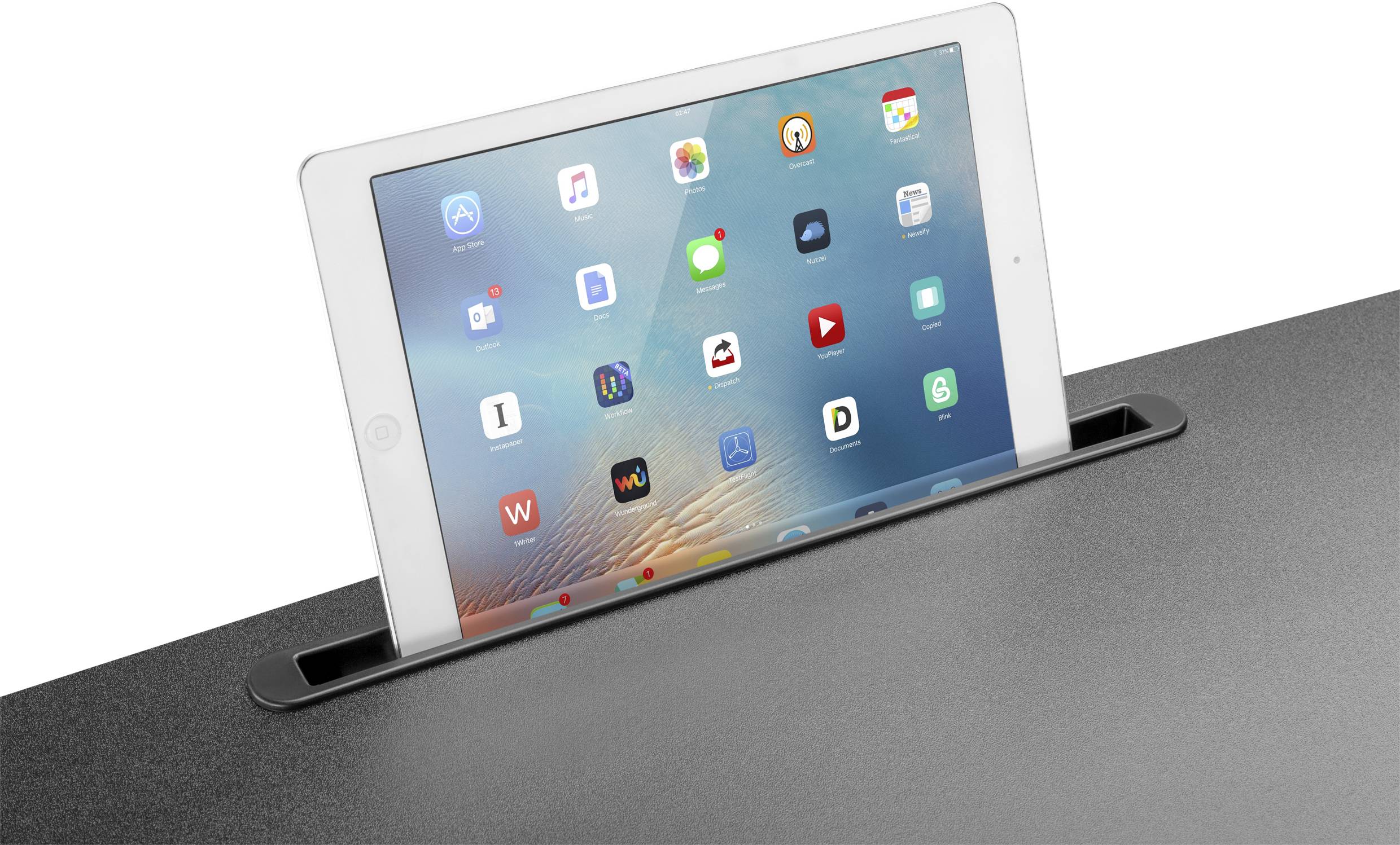 SpeaKa Professional Stehtisch höhenverstellbar Höhen-Bereich: 780 bis 1280mm (B x T) 800mm x 600mm Schwarz SP-SSW-300 SP-9957420