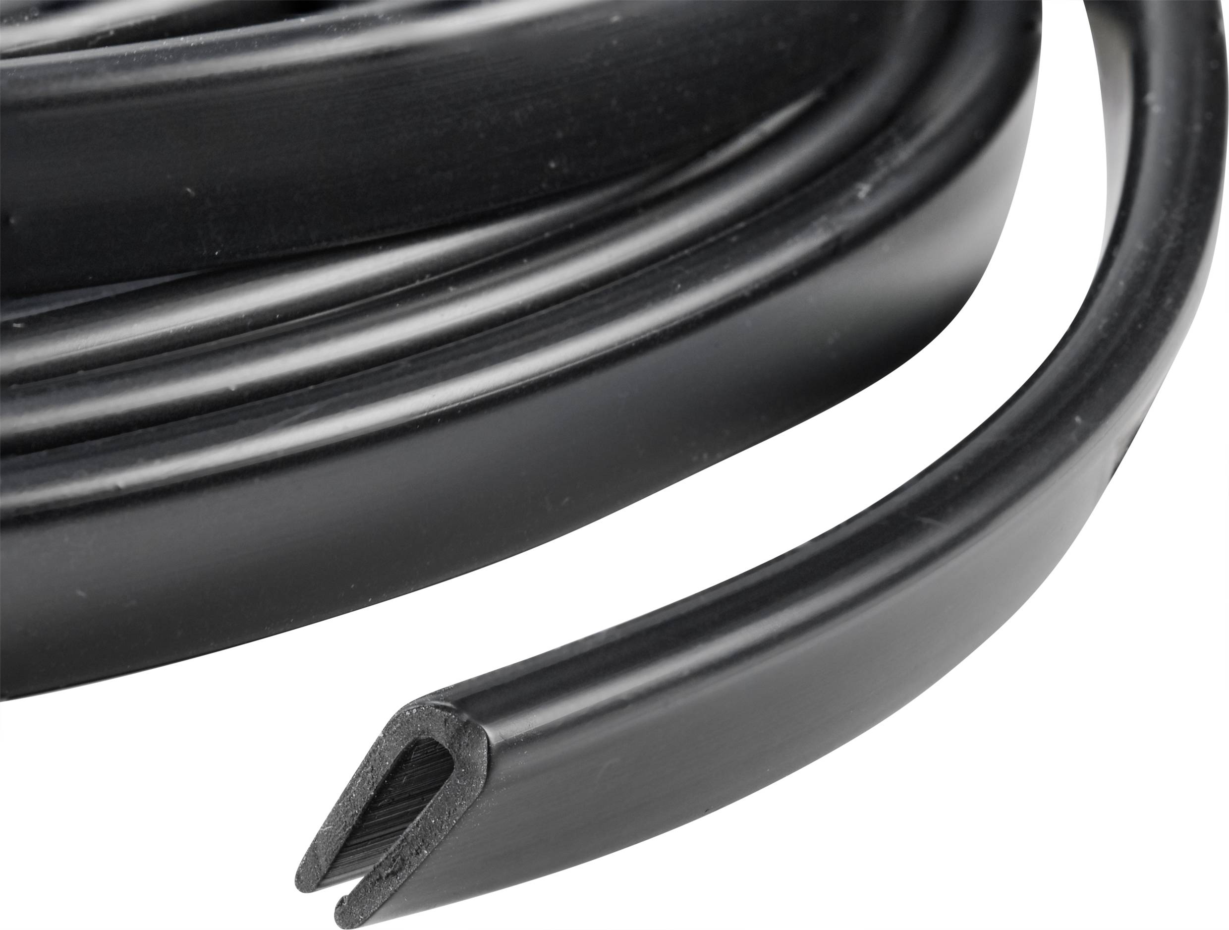 TRU COMPONENTS Kantenschutz PVC Schwarz 10m