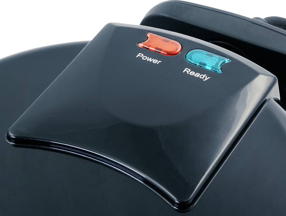 Korona 41004 Waffeleisen Antihaftbeschichtung, Kontrollleuchte, Automatische Temperaturanpassung Schwarz