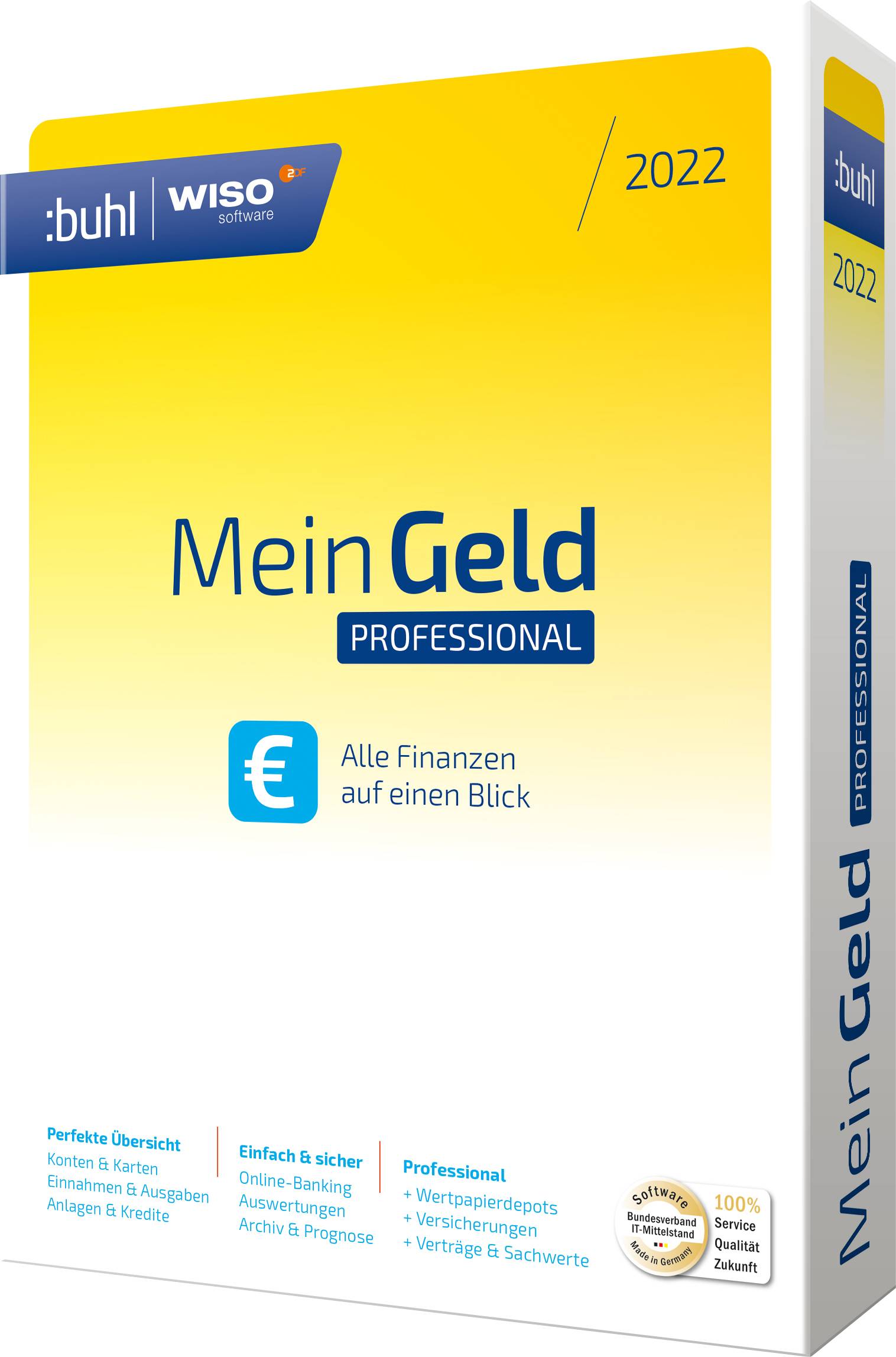 WISO Mein Geld Professional 2022 Vollversion, 1 Lizenz Windows Finanz-Software
