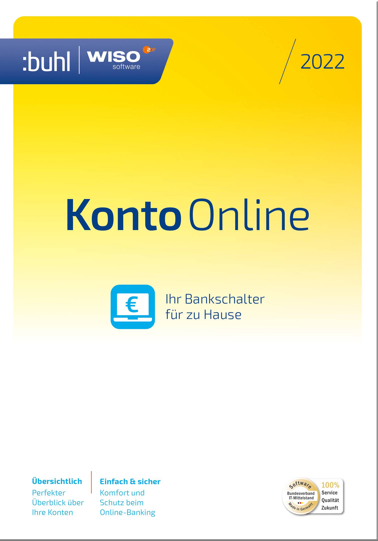 WISO Konto Online 2022 Vollversion, 1 Lizenz Windows Finanz-Software