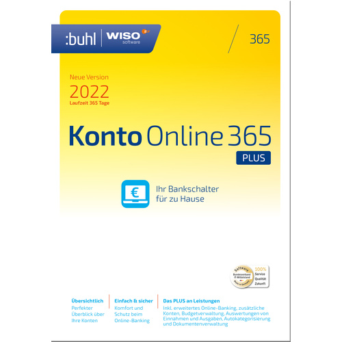 WISO Konto Online Plus 365 licence annuelle, 1 licence Windows Logiciel de finance