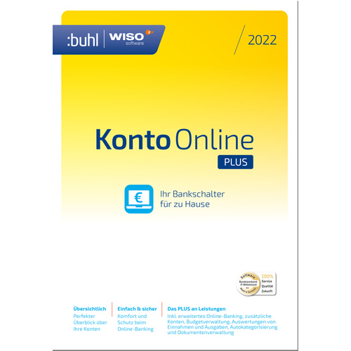 WISO Konto Online Plus 2022 Vollversion, 1 Lizenz Windows Finanz-Software