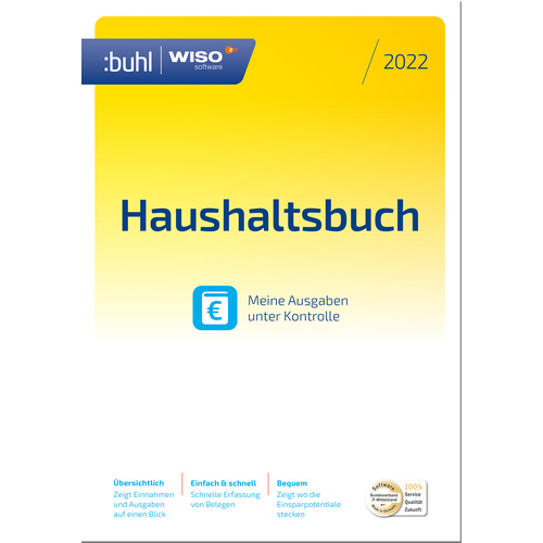 WISO Haushaltsbuch 2022 Vollversion, 1 Lizenz Windows Finanz-Software
