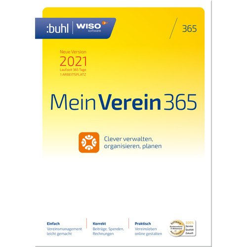 WISO Mein Verein 365 (2022) Jahreslizenz, 1 Lizenz Windows Finanz-Software