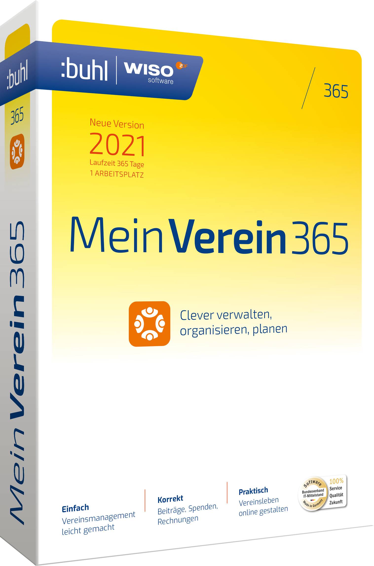 WISO Mein Verein 365 (2022) Jahreslizenz, 1 Lizenz Windows Finanz-Software