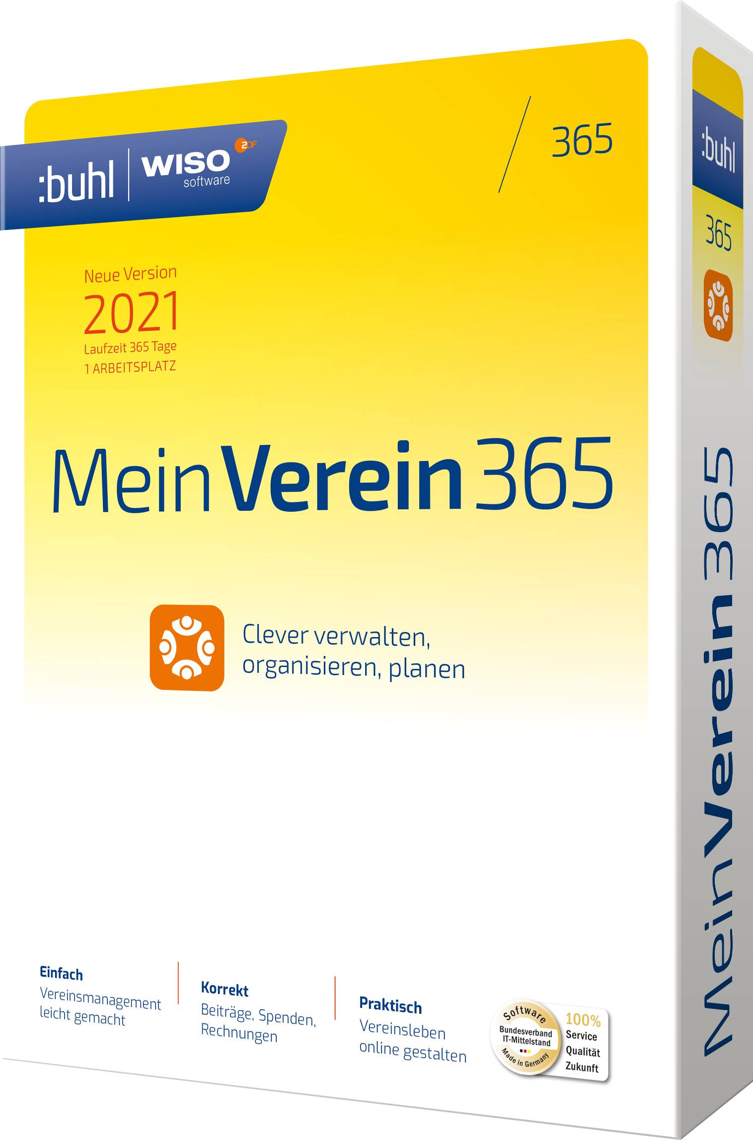 WISO Mein Verein 365 (2022) Jahreslizenz, 1 Lizenz Windows Finanz-Software