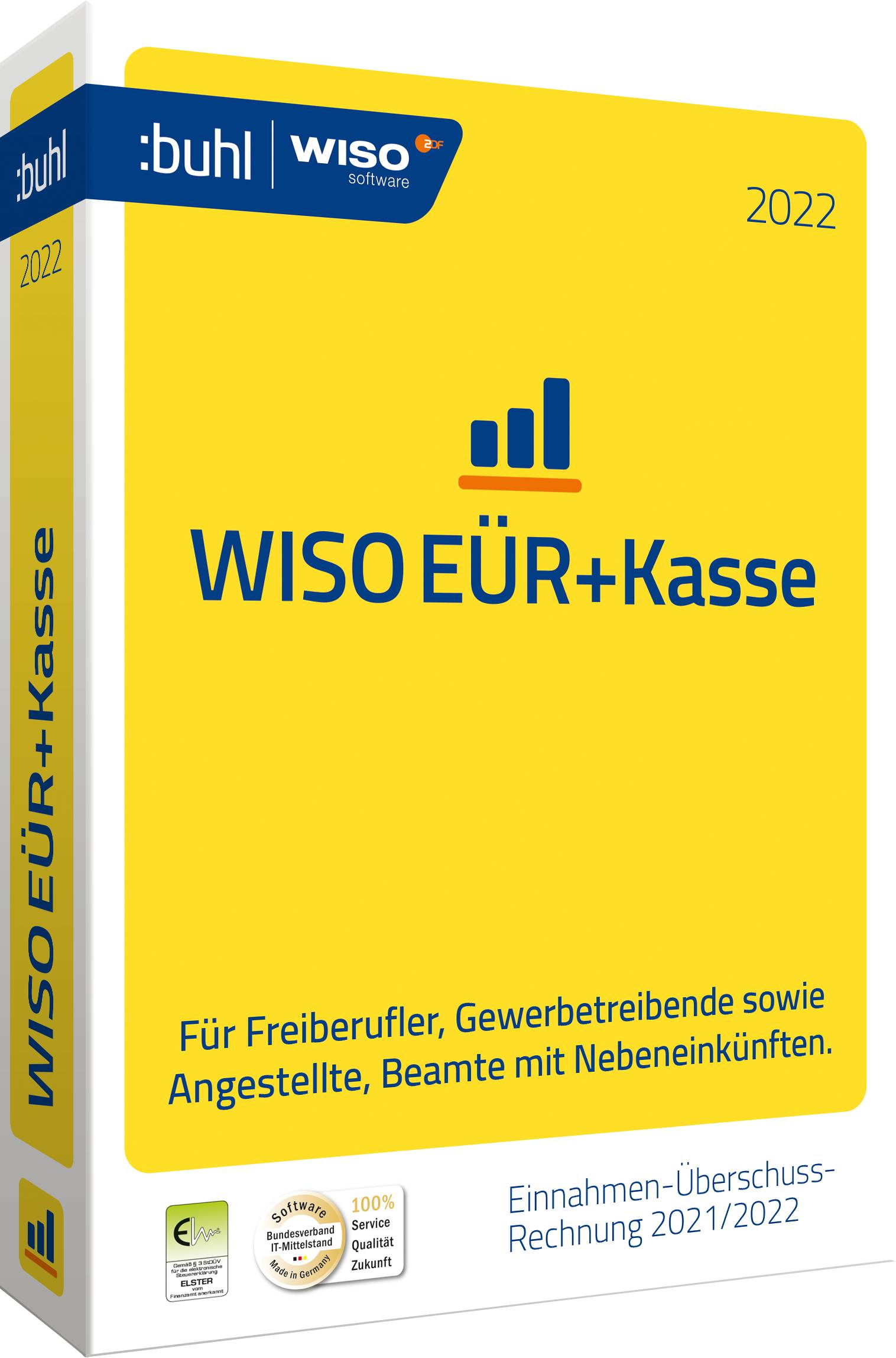 WISO EÜR+Kasse 2022 Vollversion, 1 Lizenz Windows Finanz-Software