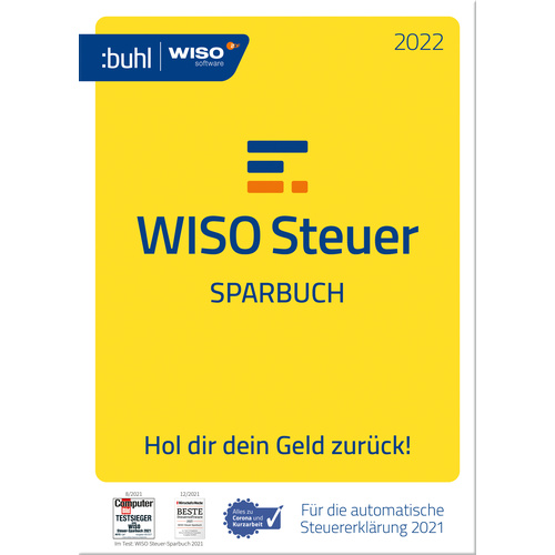 WISO Steuer-Sparbuch 2022 Vollversion, 1 Lizenz Windows Steuer-Software