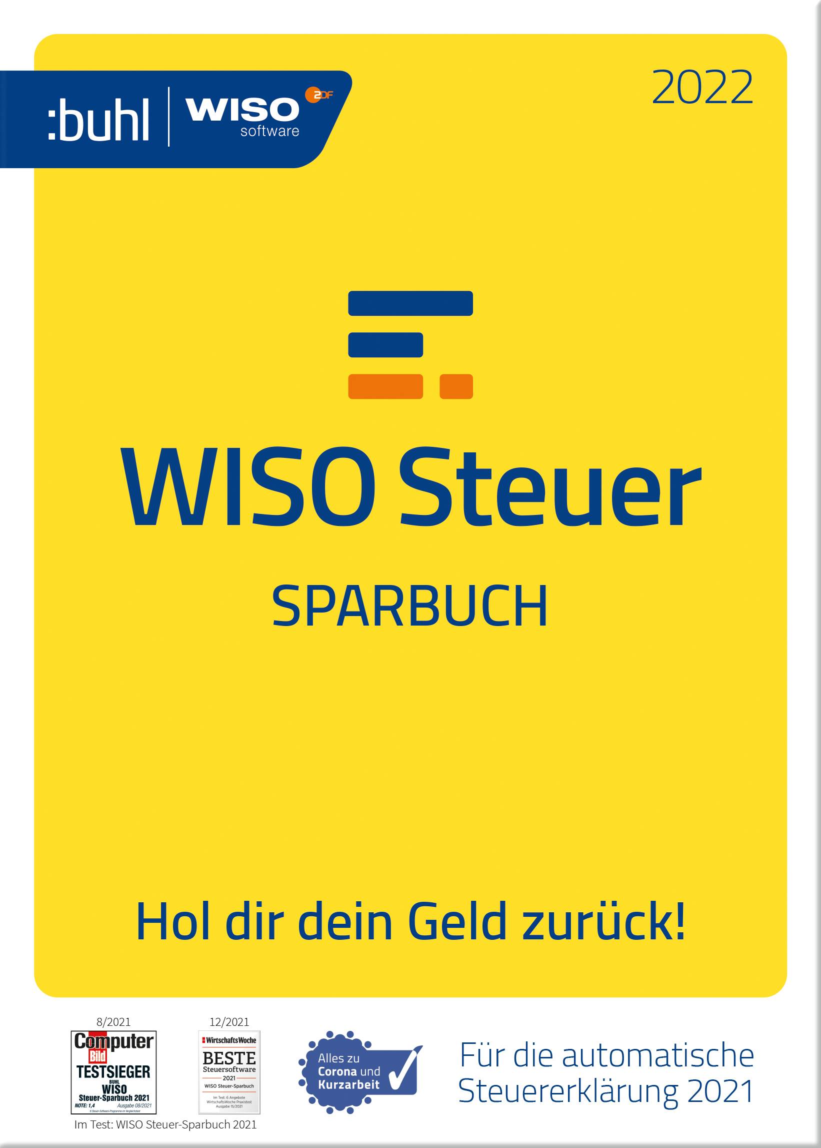 WISO Steuer-Sparbuch 2022 Vollversion, 1 Lizenz Windows Steuer-Software