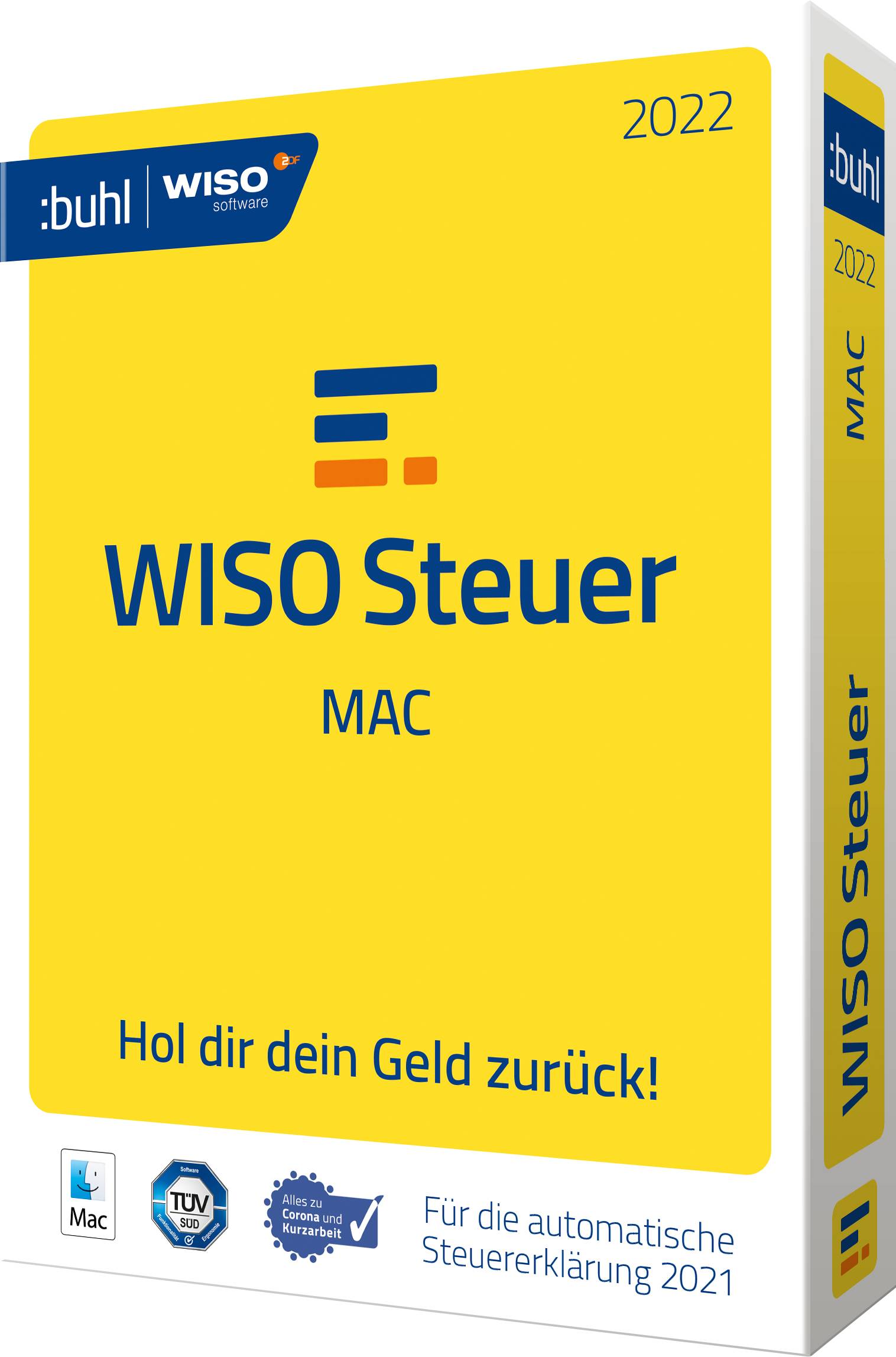 WISO Steuer-Mac 2022 Vollversion, 1 Lizenz Windows Steuer-Software