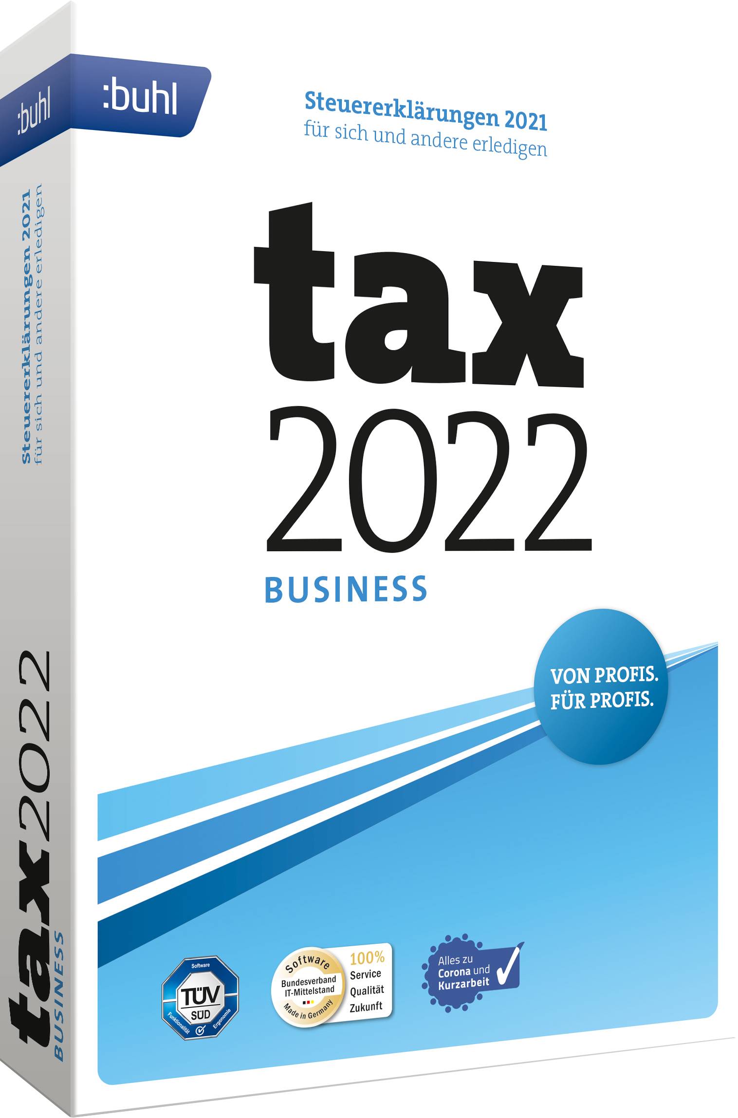 WISO tax 2022 Business - Handel Vollversion, 1 Lizenz Windows Steuer-Software