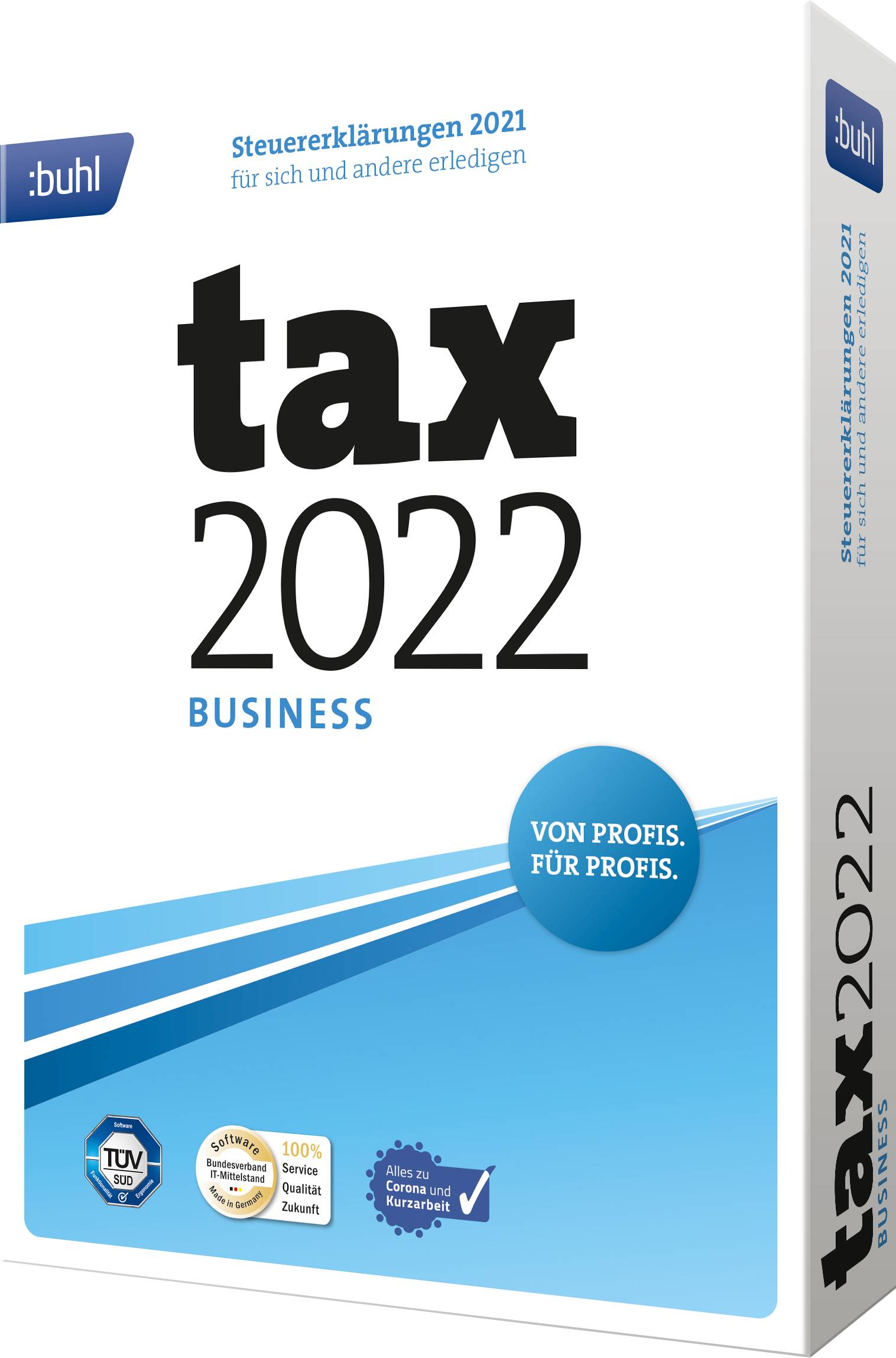 WISO tax 2022 Business - Handel Vollversion, 1 Lizenz Windows Steuer-Software
