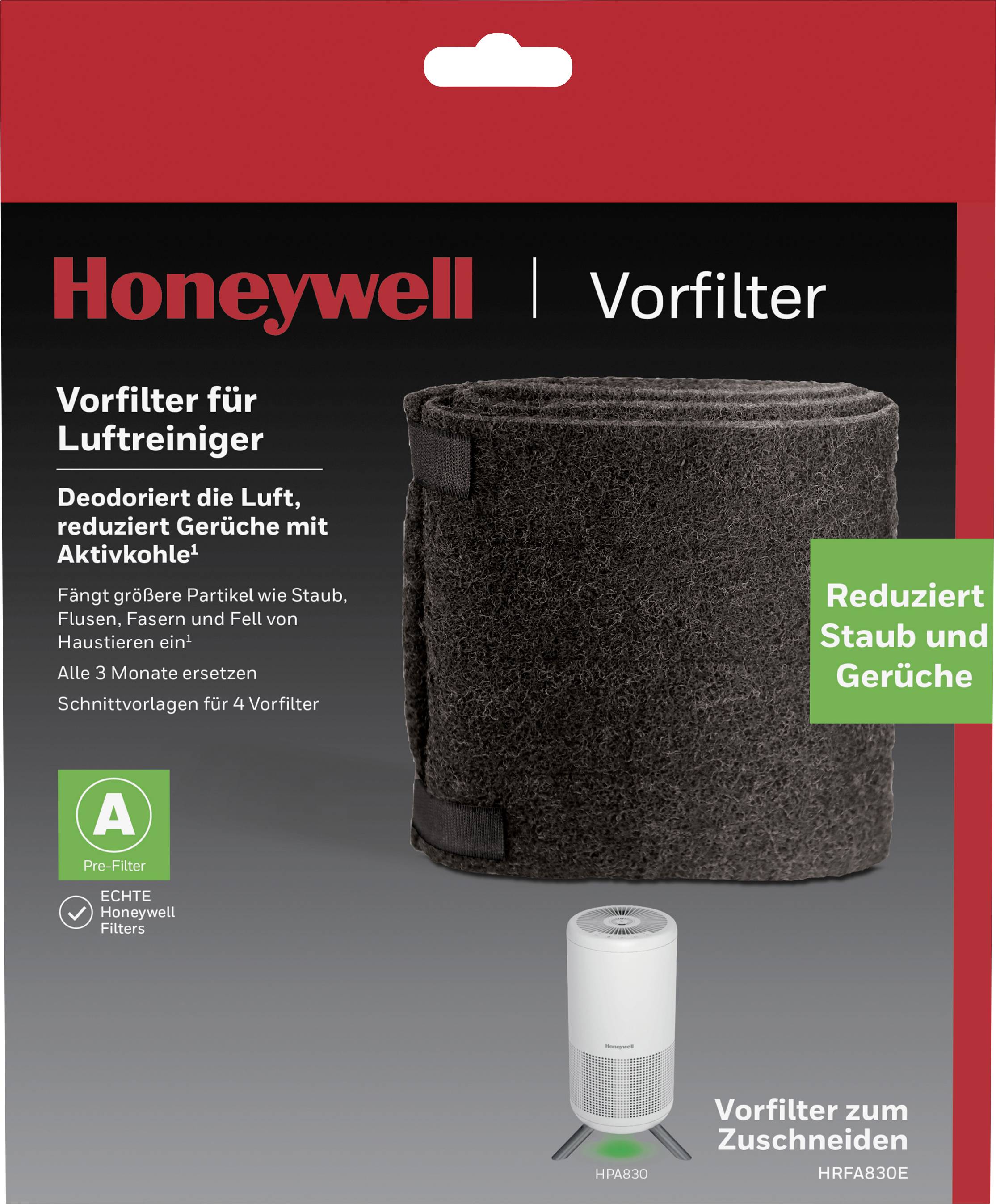 Honeywell HRFA830E Pre-Filter A Ersatz-Filter