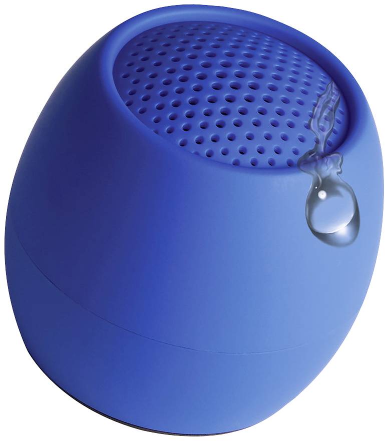 Boompods Zero Bluetooth® Lautsprecher Freisprechfunktion, stoßfest, Wasserfest Blau
