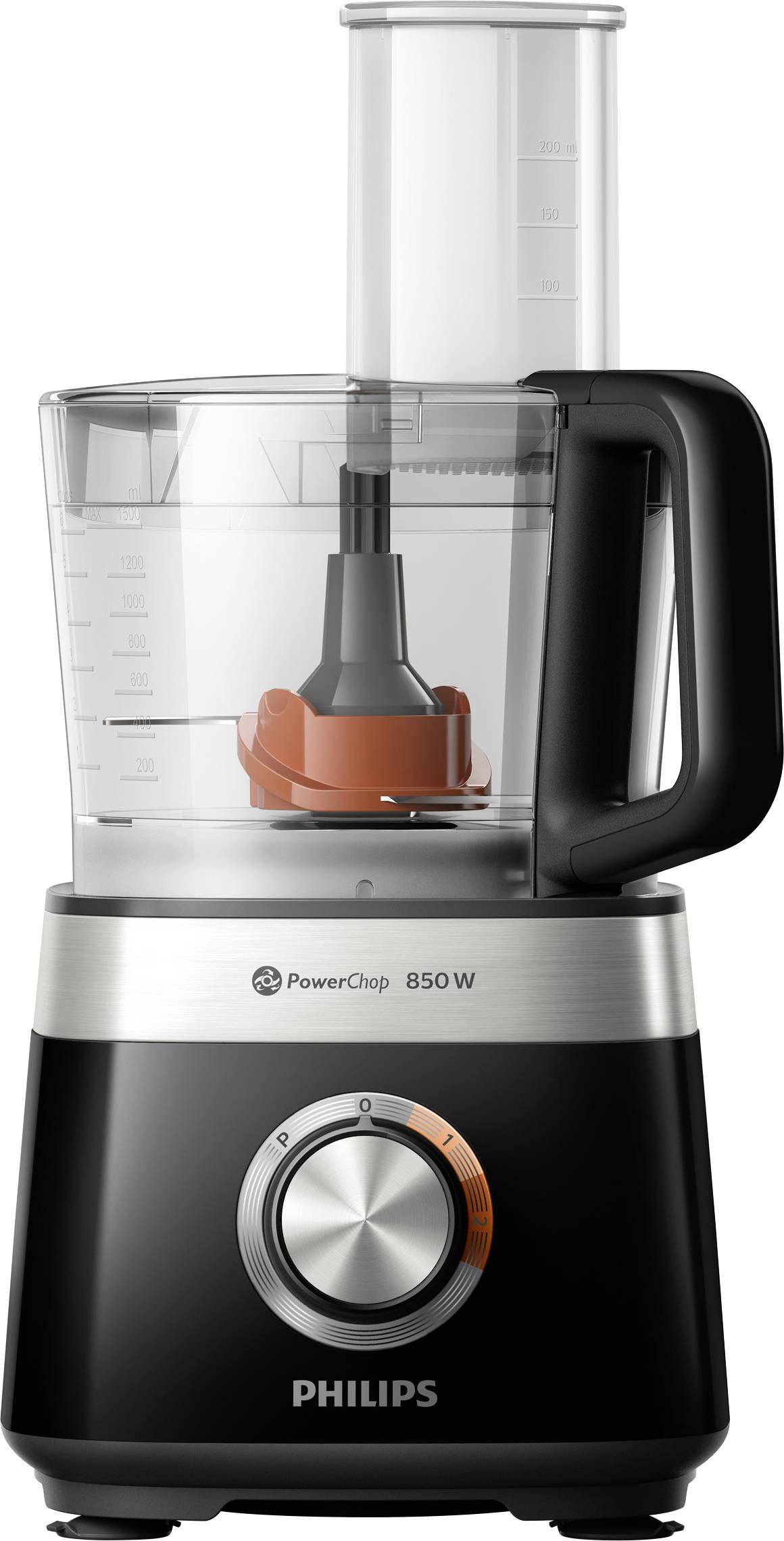 Philips Home HR7530/10 Viva Küchenmaschine 850 W Edelstahl, Schwarz