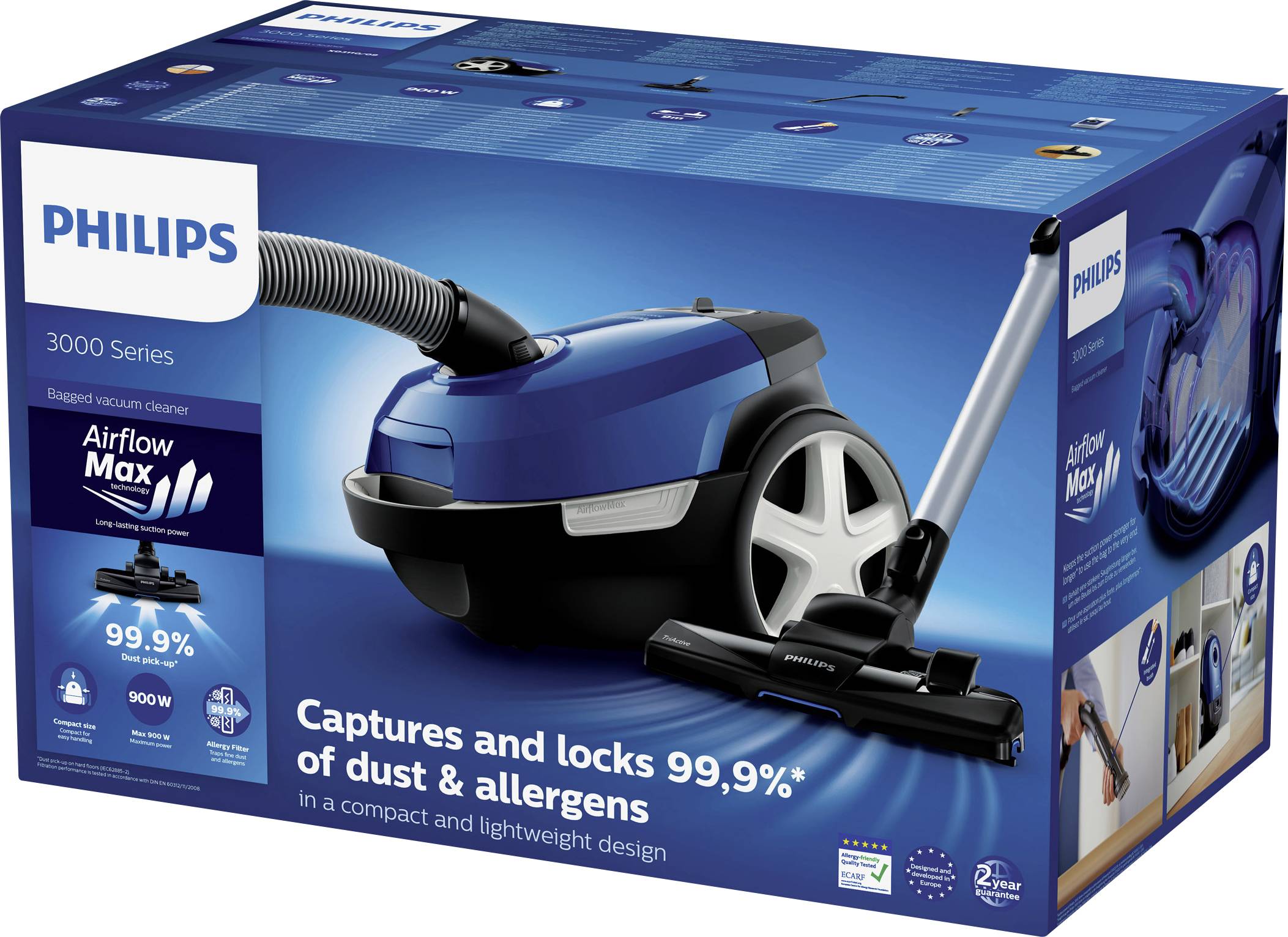 Philips Home XD3110/09 Staubsauger mit Beutel 900W