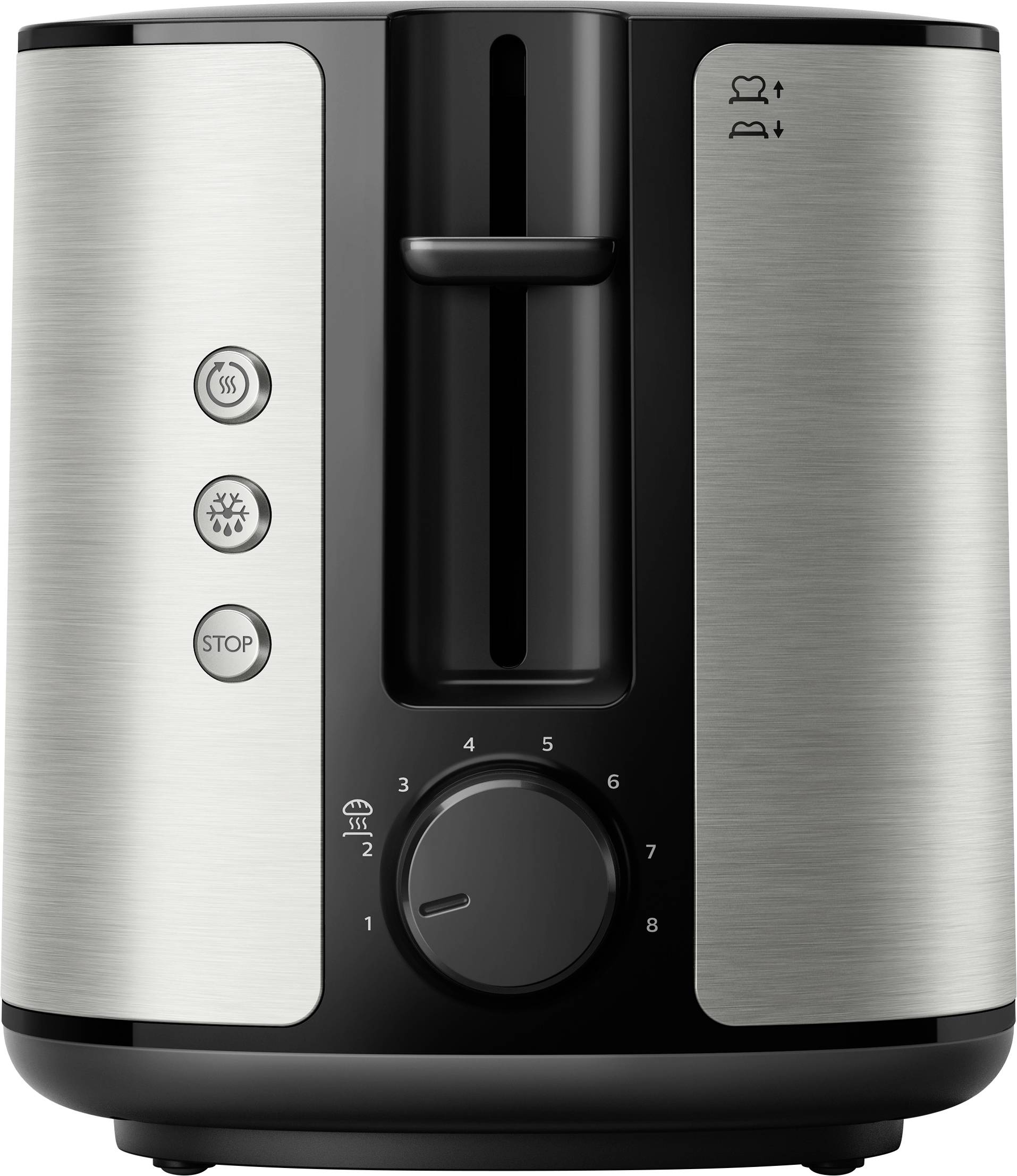 Philips Home HD2650/90 Viva Toaster Edelstahl, Schwarz