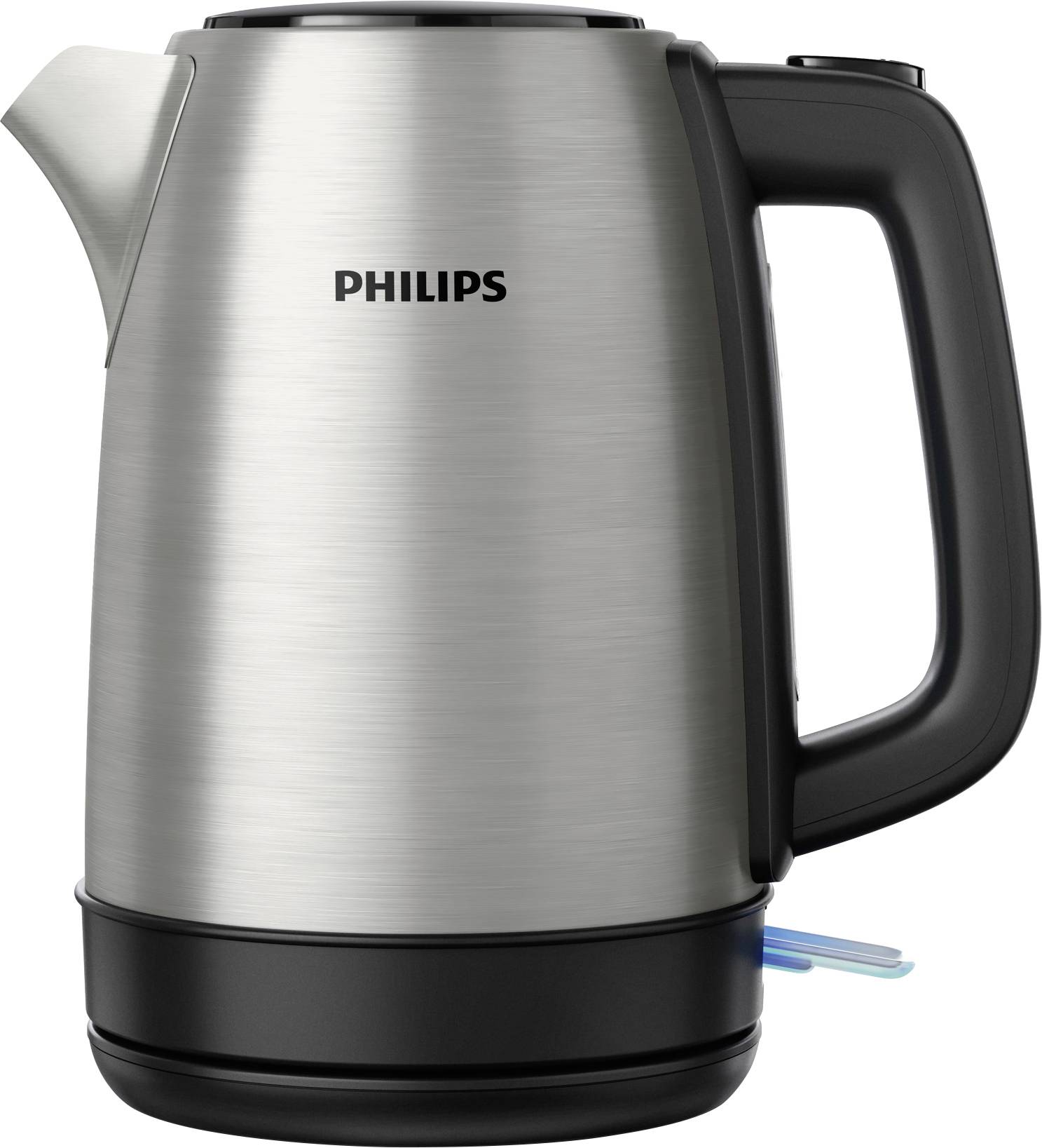 Philips Home HD9350/90 Daily Wasserkocher Edelstahl, Schwarz Fassungsvermögen: 1.7 l