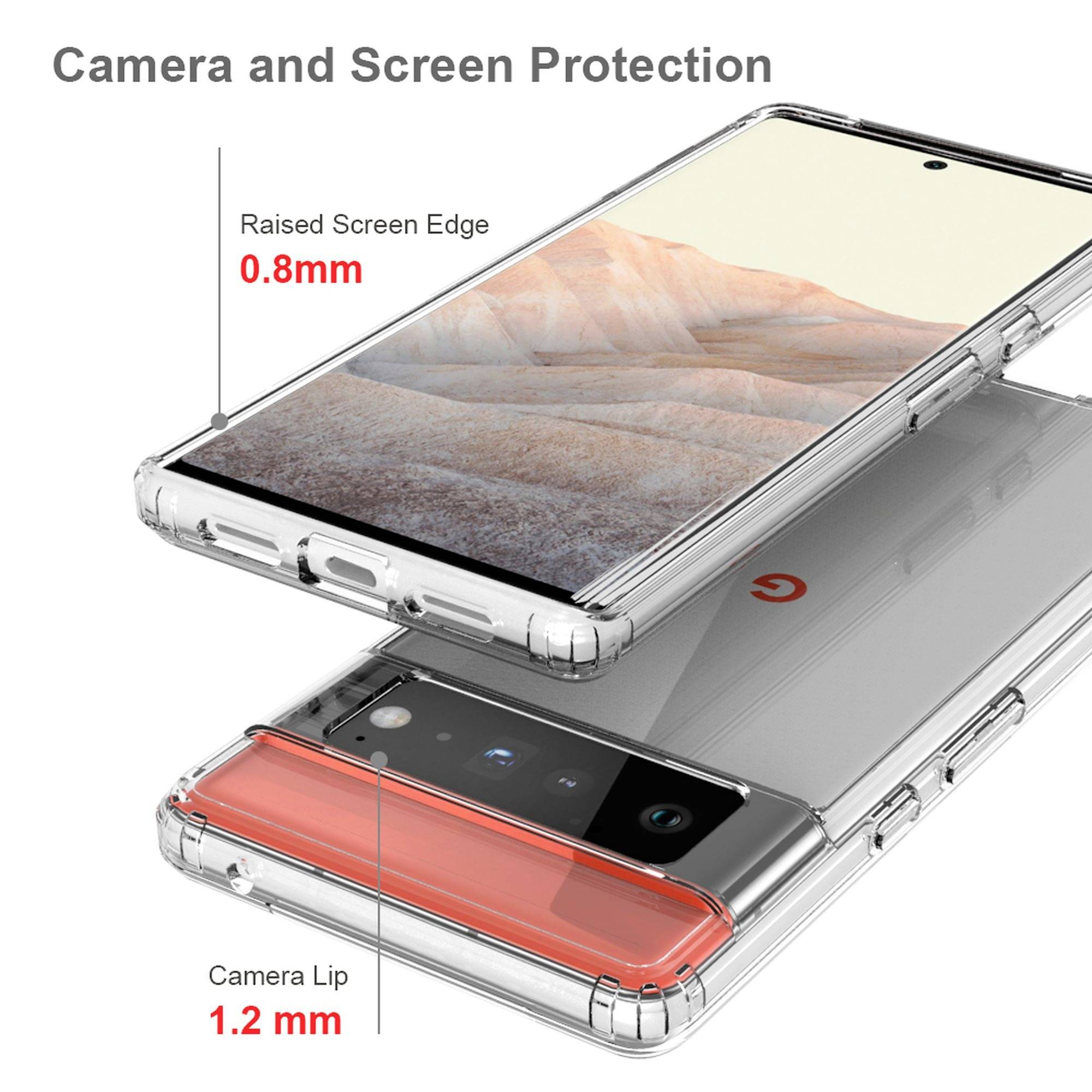 JT Berlin Pankow Clear Backcover Google Pixel 6 Pro Transparent Stoßfest 4260464228037