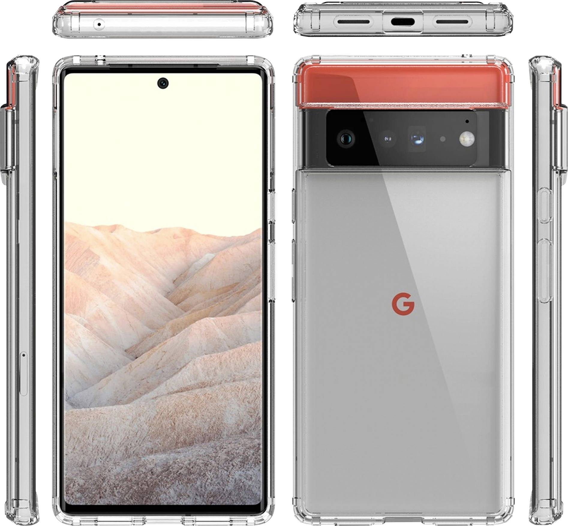 JT Berlin Pankow Clear Backcover Google Pixel 6 Pro Transparent Stoßfest 4260464228037