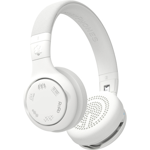 Onanoff StoryPhones Kinder On Ear Kopfhörer Bluetooth®, kabelgebunden, WLAN Weiß Faltbar, Headset, Lautstärkeregelung