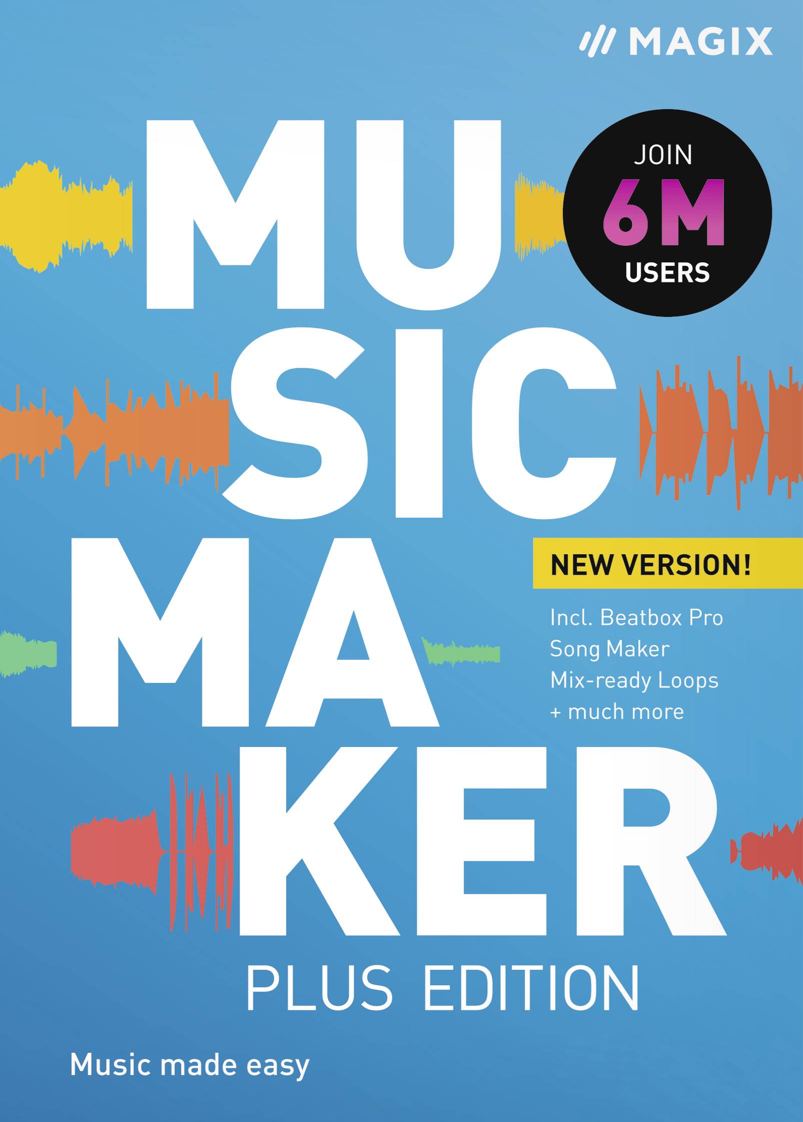 Magix Music Maker 2022 Plus Edition Vollversion, 1 Lizenz Windows Musik-Software