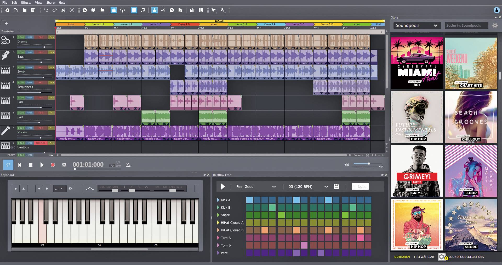 Magix Music Maker 2022 Plus Edition Vollversion, 1 Lizenz Windows Musik-Software