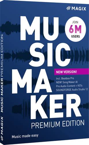 Magix Music Maker 2022 Premium Edition Vollversion, 1 Lizenz Windows Musik Software  - Onlineshop Voelkner