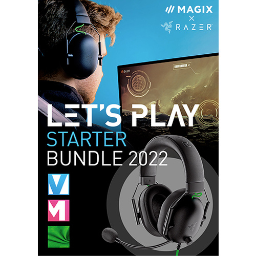 Magix Let's Play - Starter Bundle 2022 Vollversion, 1 Lizenz Windows Videobearbeitung