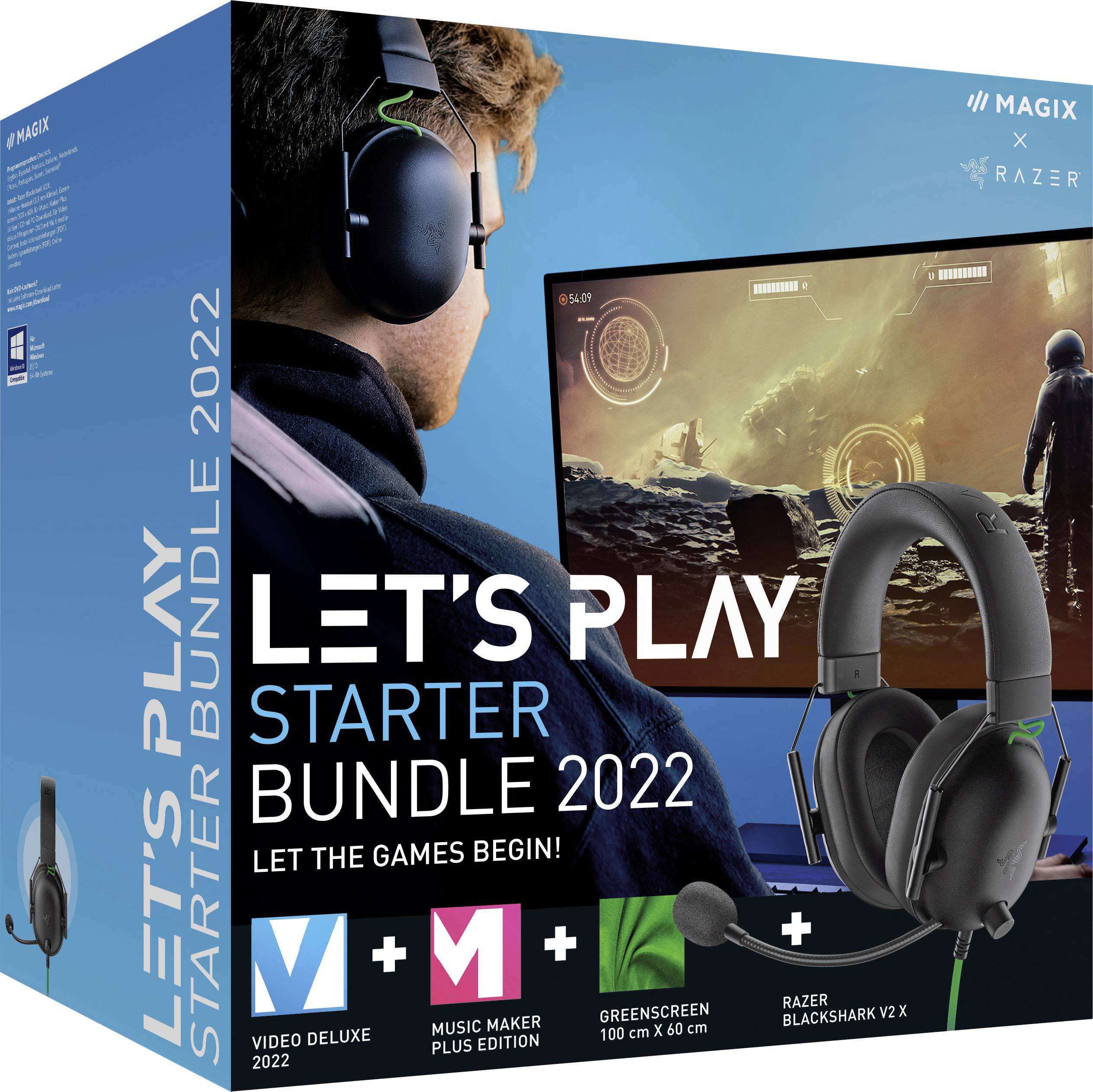 Magix Let's Play - Starter Bundle 2022 Vollversion, 1 Lizenz Windows Videobearbeitung