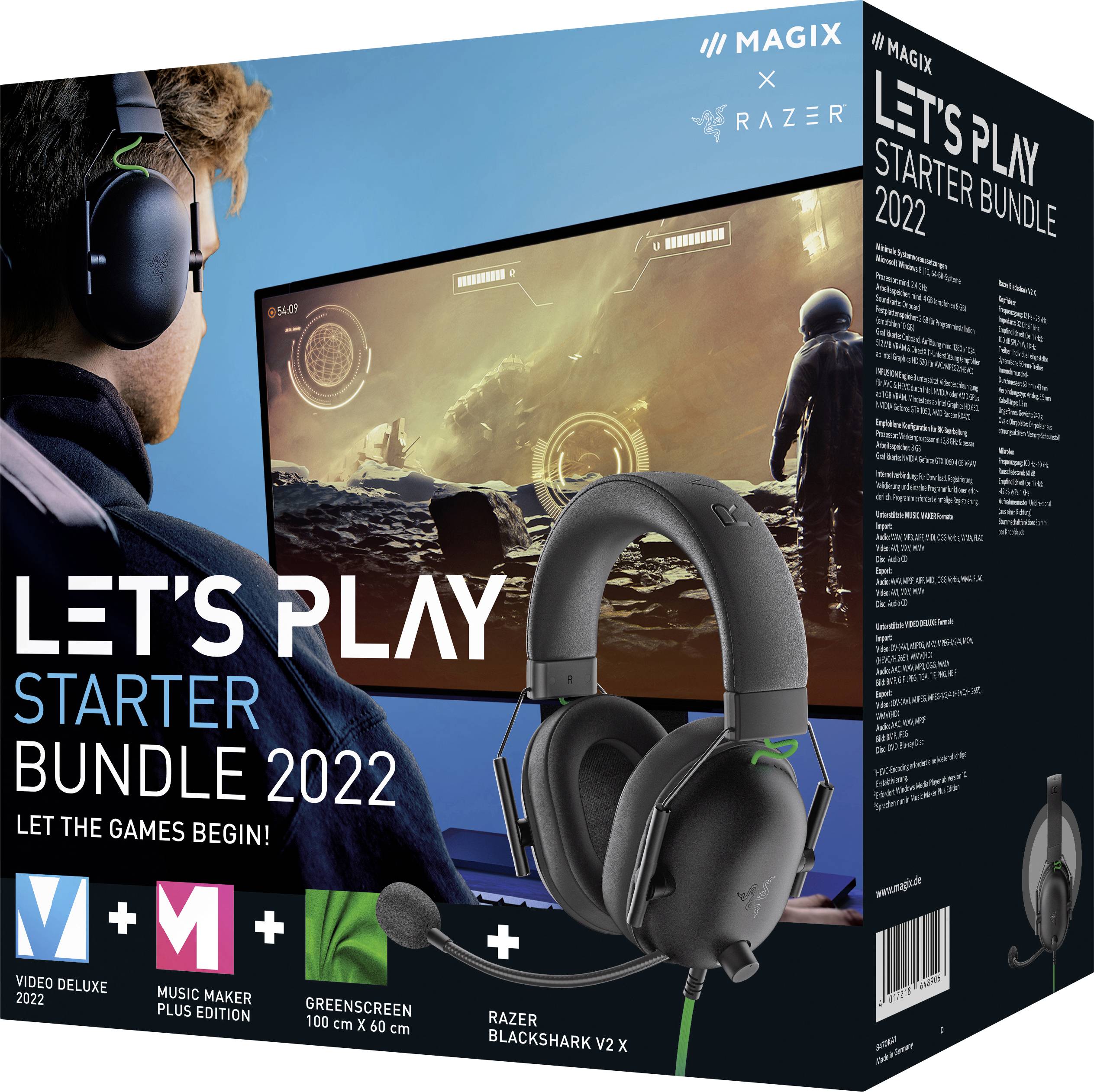 Magix Let's Play - Starter Bundle 2022 Vollversion, 1 Lizenz Windows Videobearbeitung