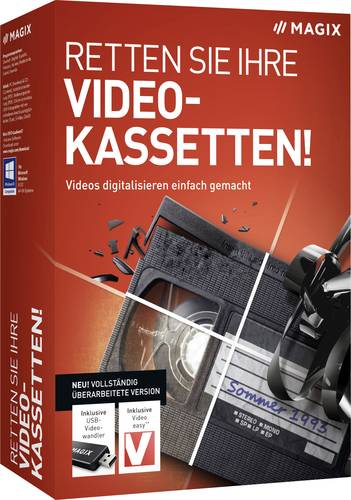 Magix Retten Sie Ihre Videokassetten! (2022) Vollversion, 1 Lizenz Windows Backup Software  - Onlineshop Voelkner