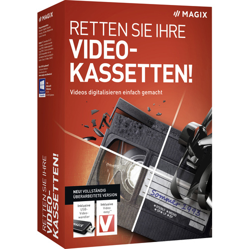 Magix Retten Sie Ihre Videokassetten! (2022) Vollversion, 1 Lizenz Windows Backup-Software