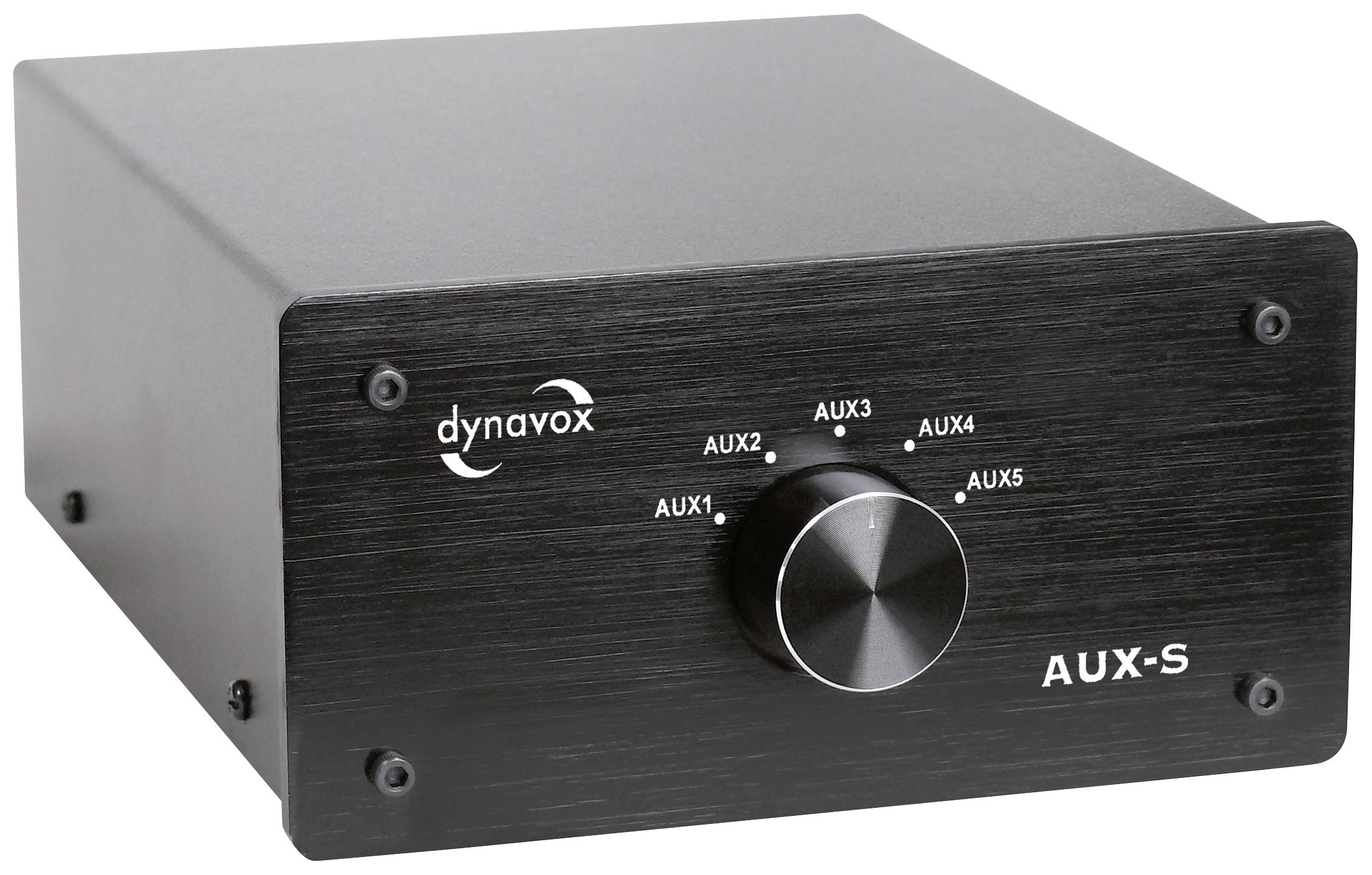 Dynavox AUX-S Cinch-Audio-Switch Schwarz