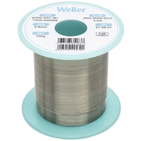 Weller T0051402599 Lötzinn, bleifrei Spule, bleifrei Sn3,0Ag0,5Cu 100g 0.8mm Weller T0051402599 Lötzinn, bleifrei Spule, bleifrei Sn3,0Ag0,5Cu 100g 0.8mm